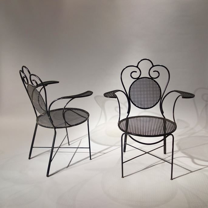 Mathieu Mategot - Set of 2 chairs and 2 armchairs | MasterArt